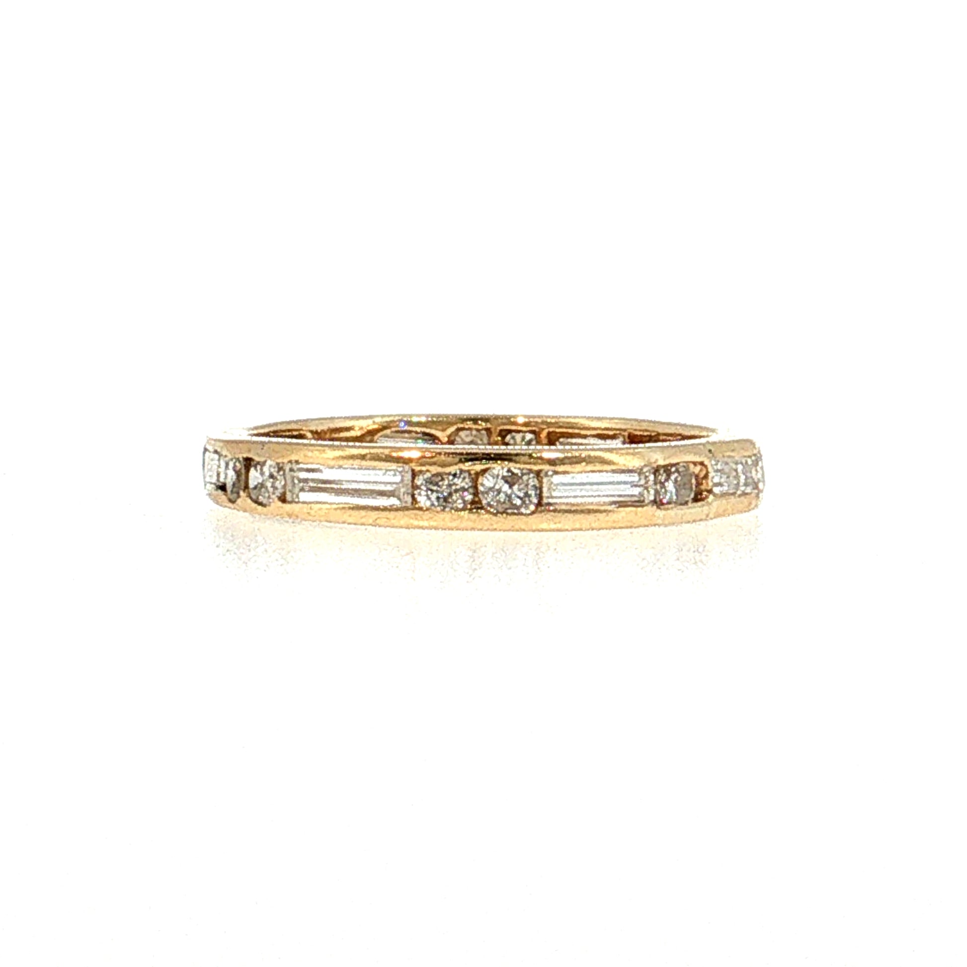 1.06 Channel Diamond Eternity Band 18k Yellow Gold