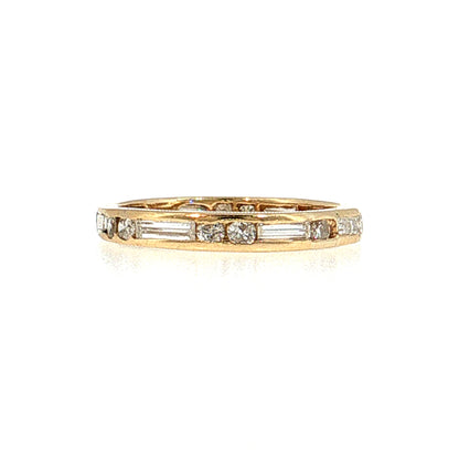 1.06 Channel Diamond Eternity Band 18k Yellow Gold