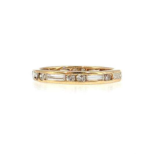 1.06 Channel Diamond Eternity Band 18k Yellow Gold
