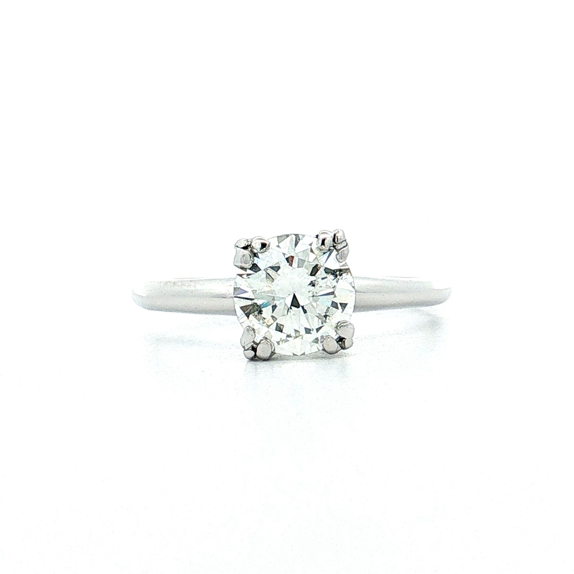 1.06 Transitional Diamond Engagement Ring 14k White Gold