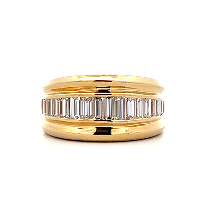 1.08 Baguette Diamond Stacking Ring in 14k
