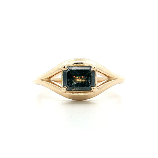 1.09 Emerald Cut Diamond Engagement Ring 14k