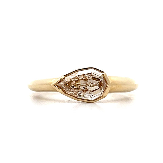 1.10 Cognac Diamond Engagement Ring in 14k