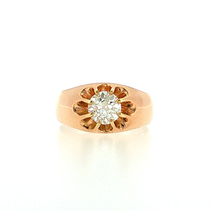 1.11 Vintage Victorian Diamond Engagement Ring 14k