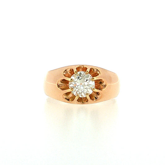 1.11 Vintage Victorian Diamond Engagement Ring 14k