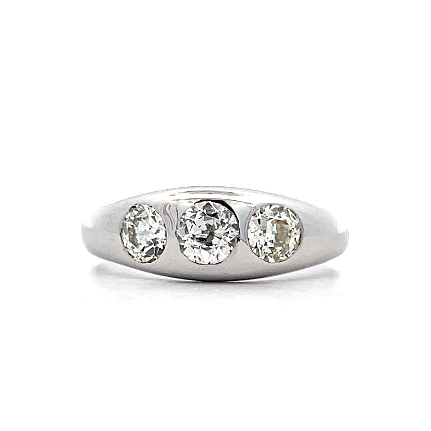 1.18 Mens Antique Art Deco Diamond Ring in 18k