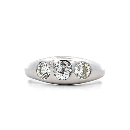 1.18 Mens Antique Art Deco Diamond Ring in 18k