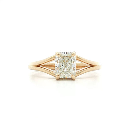 1.20 Radiant Cut Diamond Engagement Ring 14k