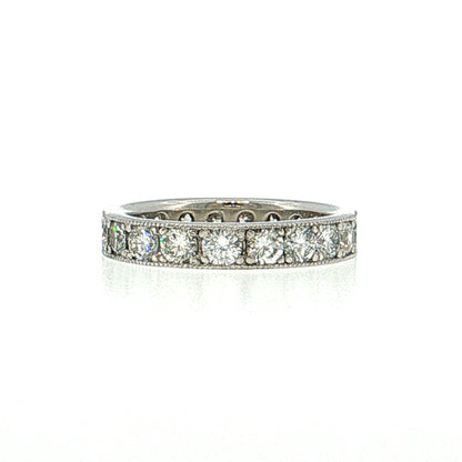 1.20 Round Brilliant Diamond Eternity Band Platinum