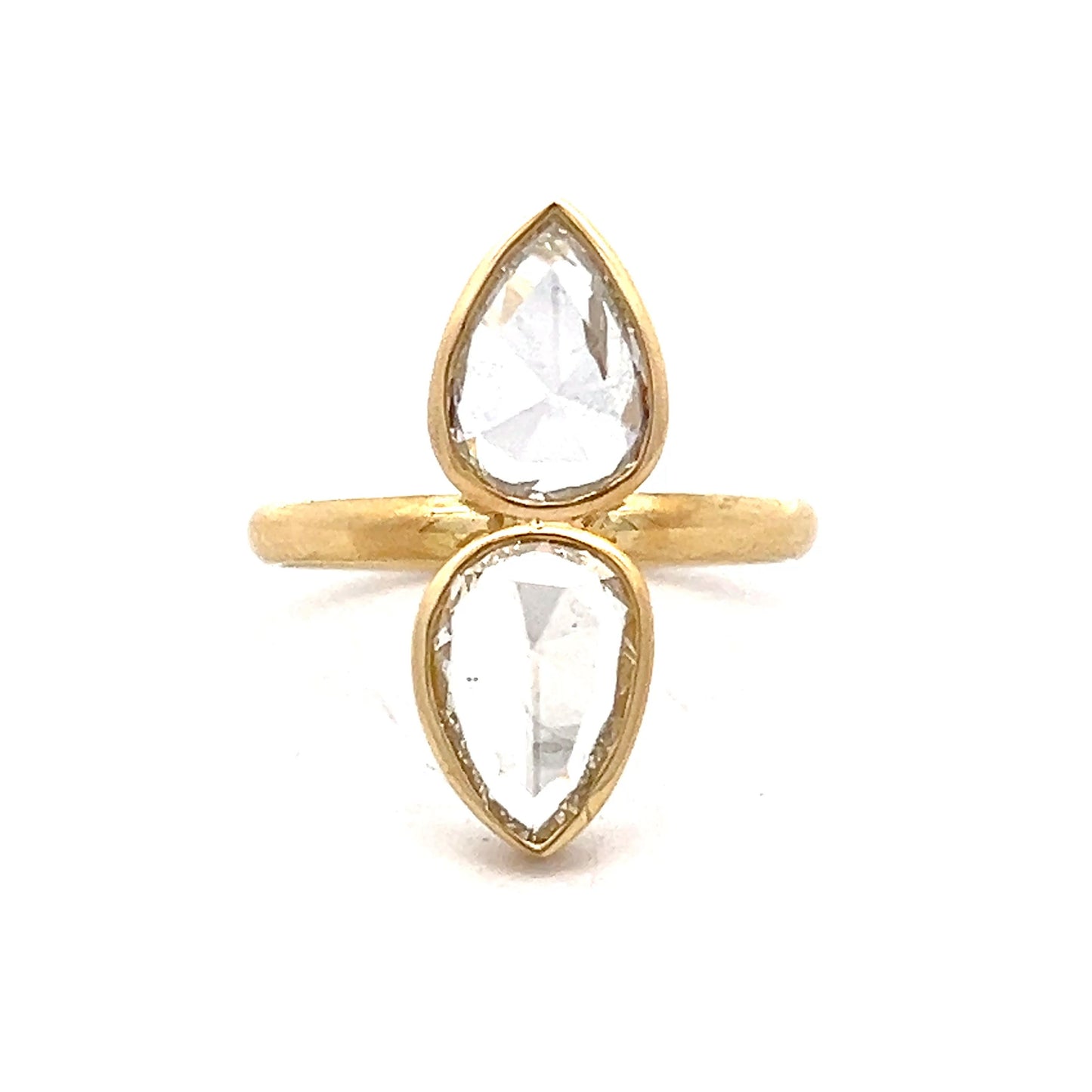 1.22 Rose Cut Diamond Right Hand Ring in 18k