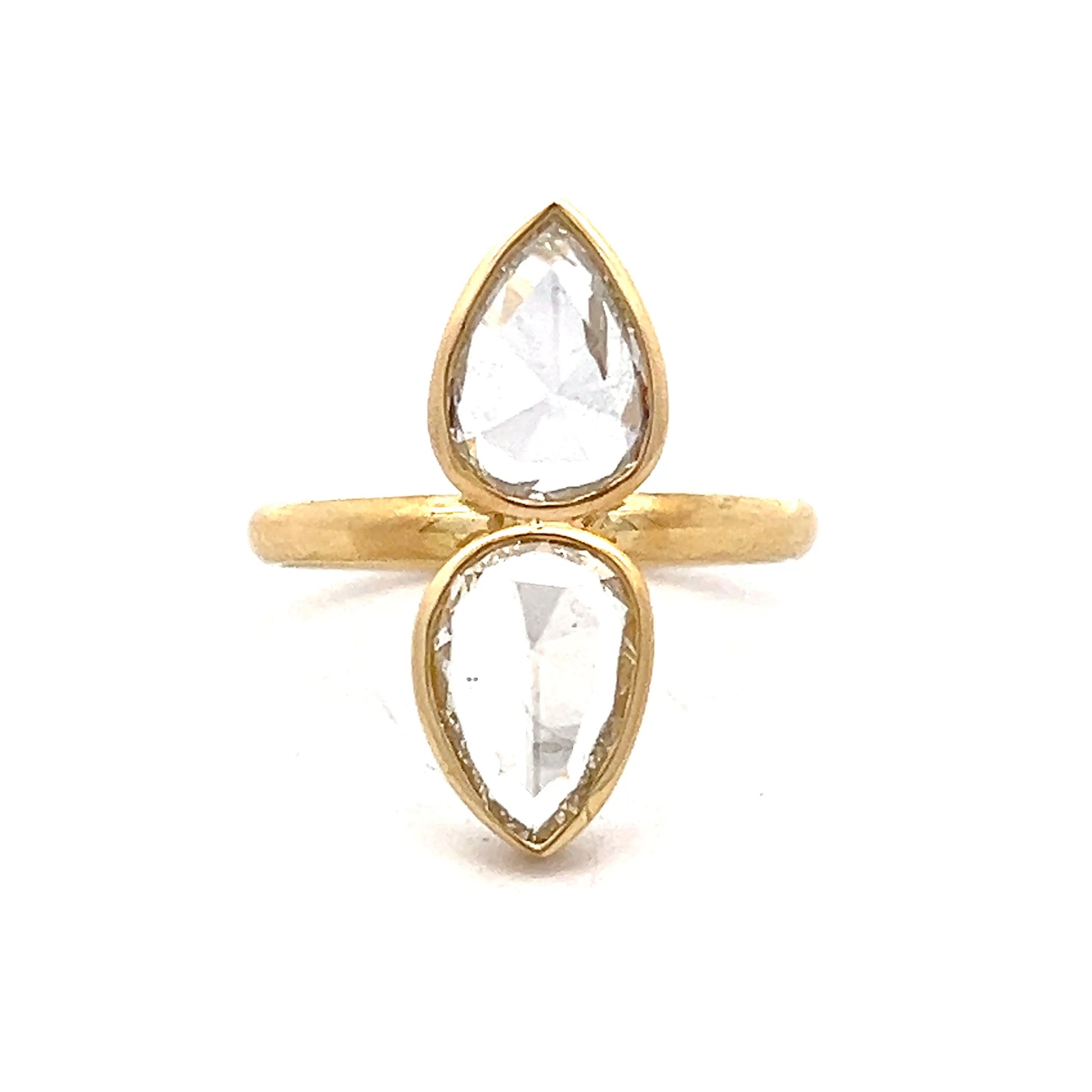 1.22 Rose Cut Diamond Right Hand Ring in 18k