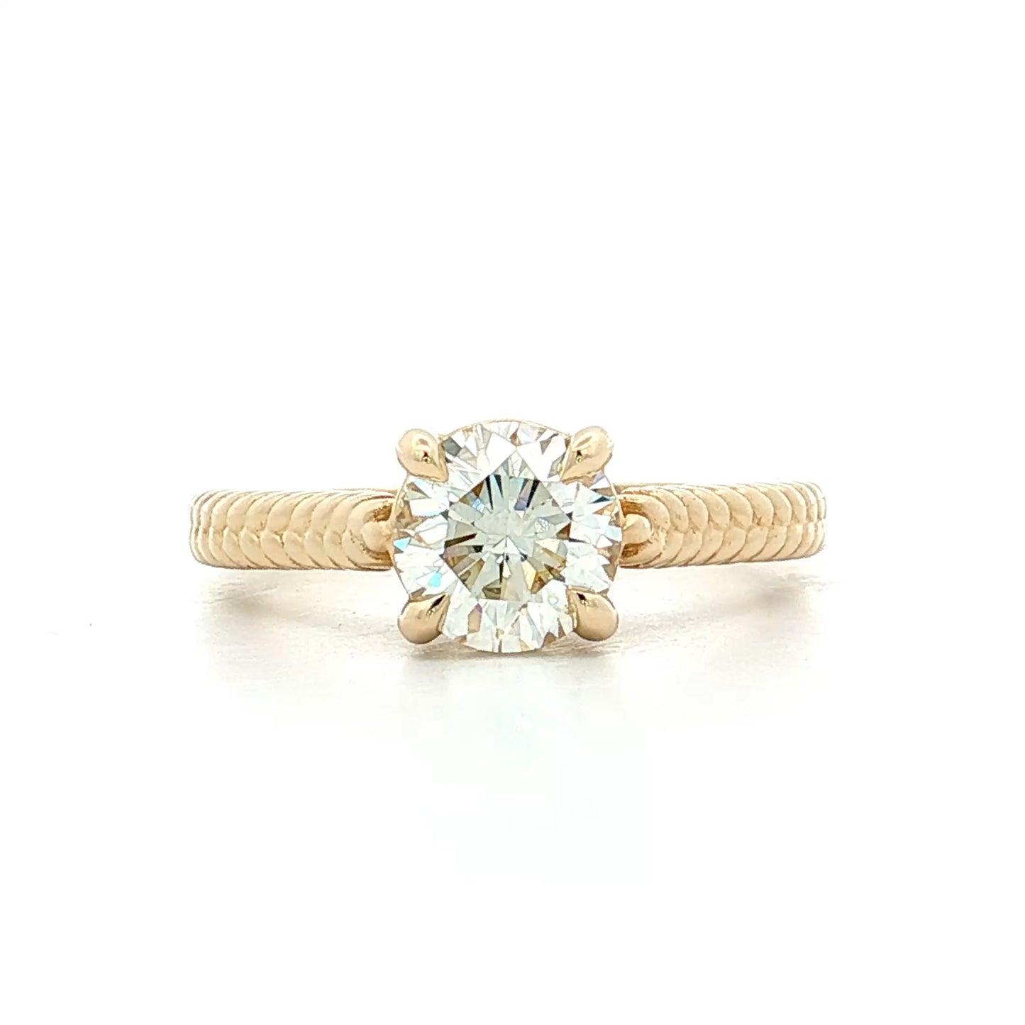 1.23 Round Diamond Solitaire Engagement Ring 14k