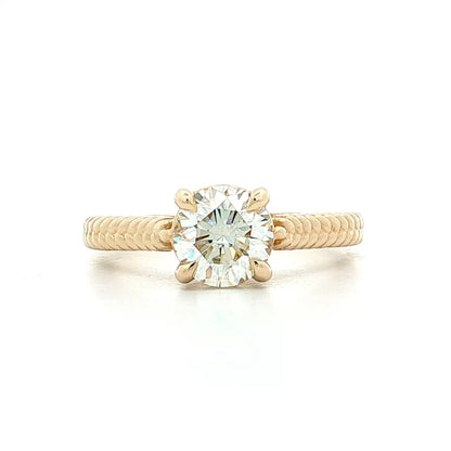 1.23 Round Diamond Solitaire Engagement Ring 14k