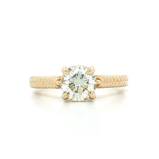 1.23 Round Diamond Solitaire Engagement Ring 14k