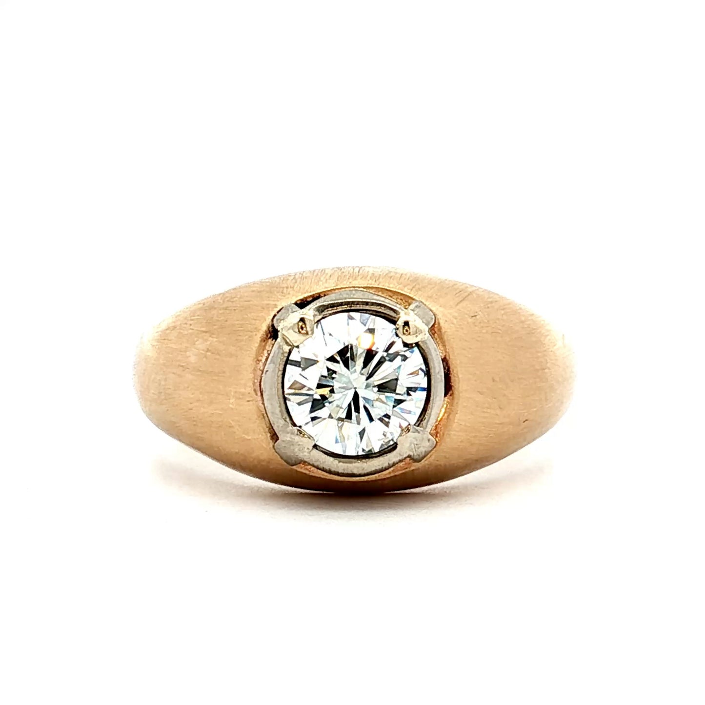 1.24 Vintage Mid-Century Diamond Engagement Ring 14k