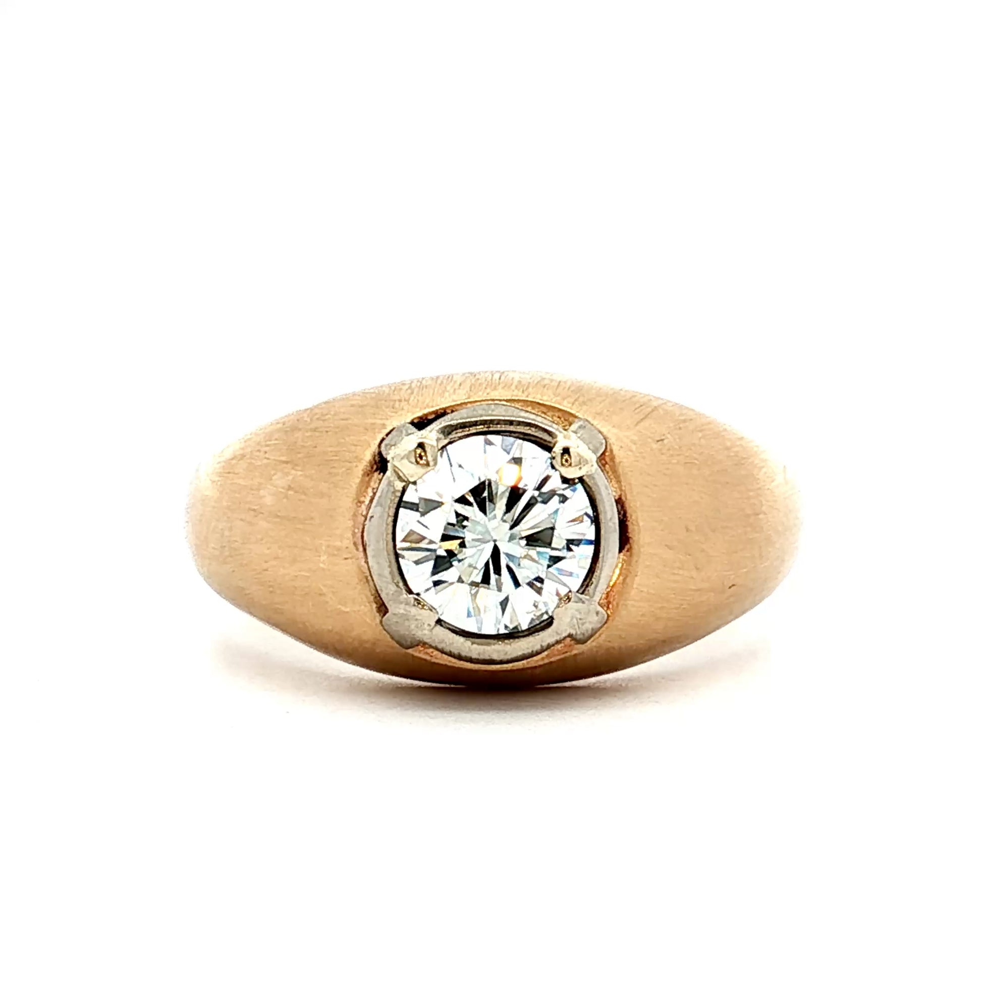 1.24 Vintage Mid-Century Diamond Engagement Ring 14k