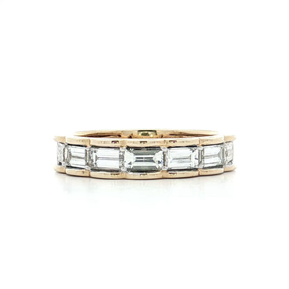 1.30 Baguette Diamond Stacking Band in 14k Yellow Gold