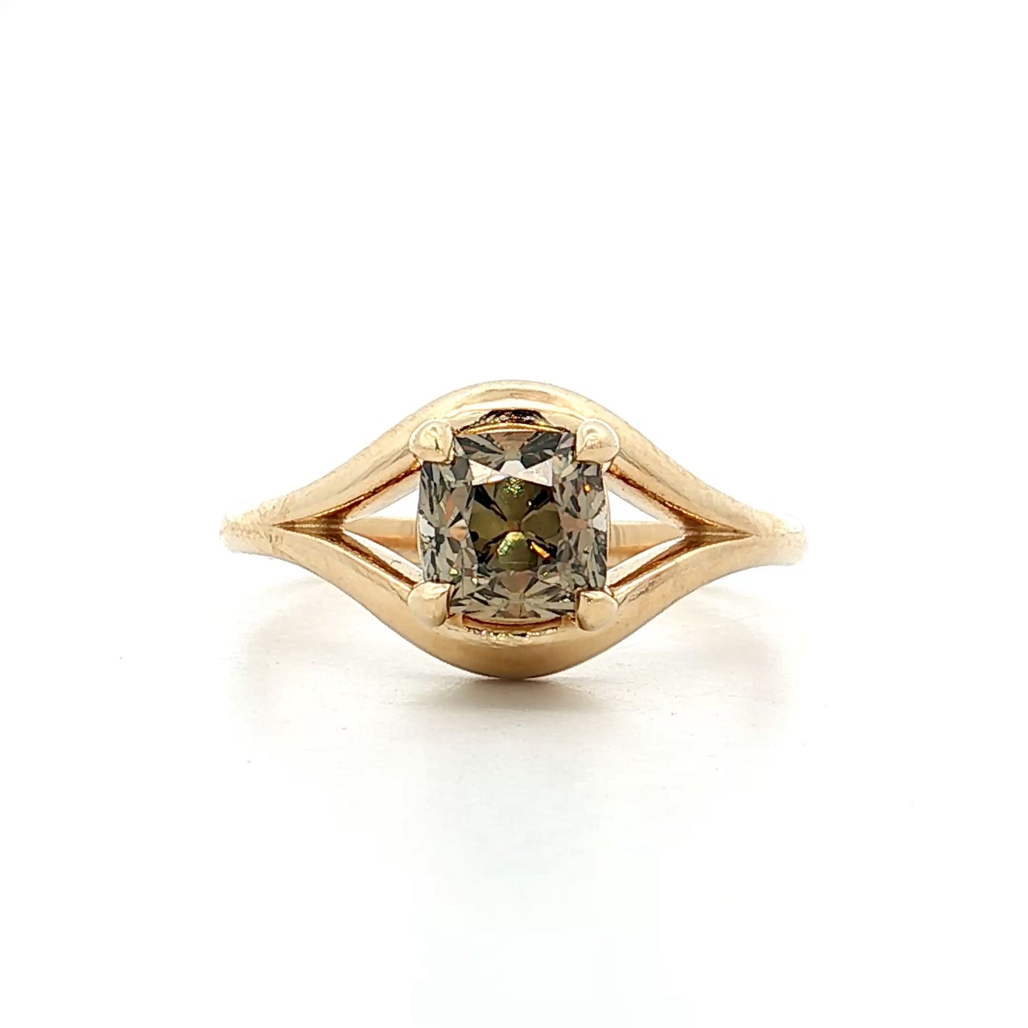 1.32 Old Mine Cushion Diamond Engagement Ring 14k