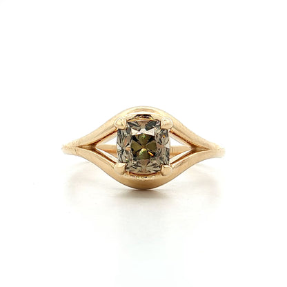 1.32 Old Mine Cushion Diamond Engagement Ring 14k