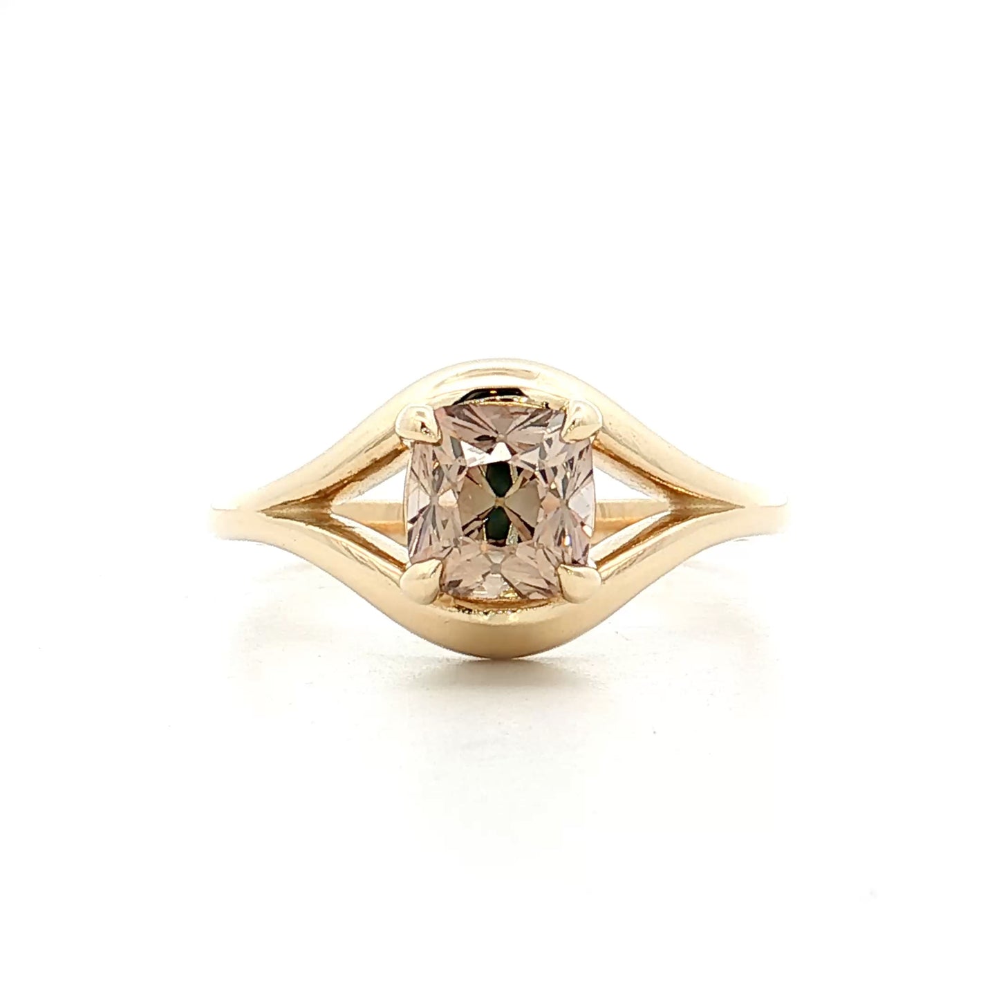1.36 Old Mine Cushion Diamond Engagement Ring 14k