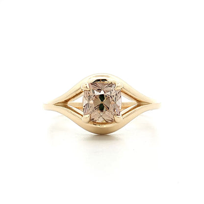 1.36 Old Mine Cushion Diamond Engagement Ring 14k