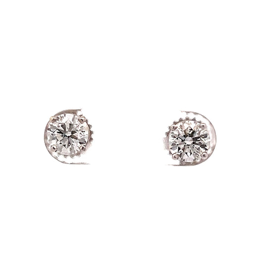 1.44 Classic Diamond Earring Studs in 14k White Gold
