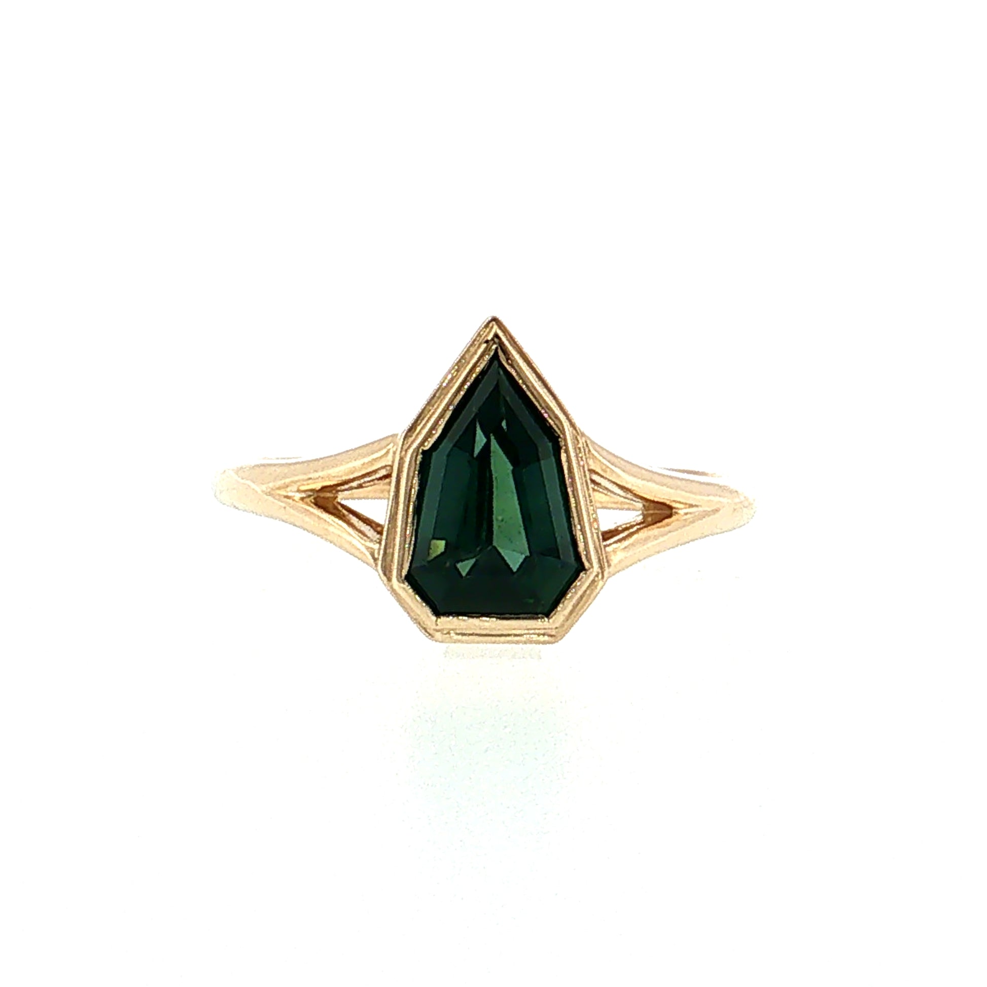 1.51 Kite Sapphire Engagement Ring 14k