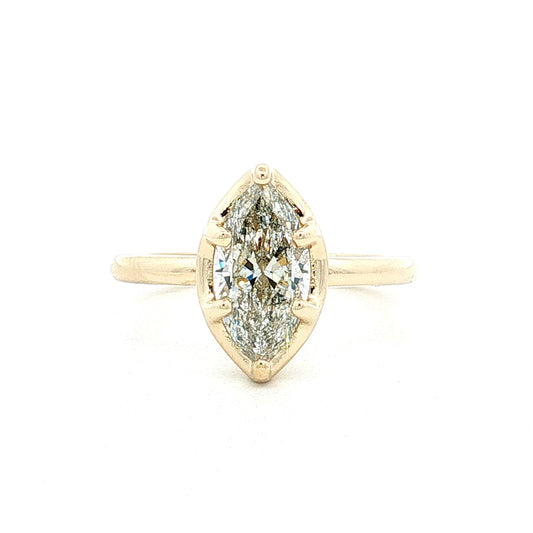 1.51 Marquise Diamond Engagement Ring 14k