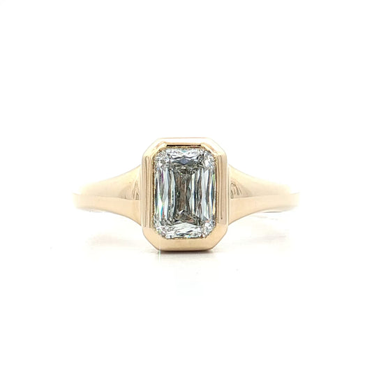1.52 Emerald Cut Diamond Engagement Ring 14k
