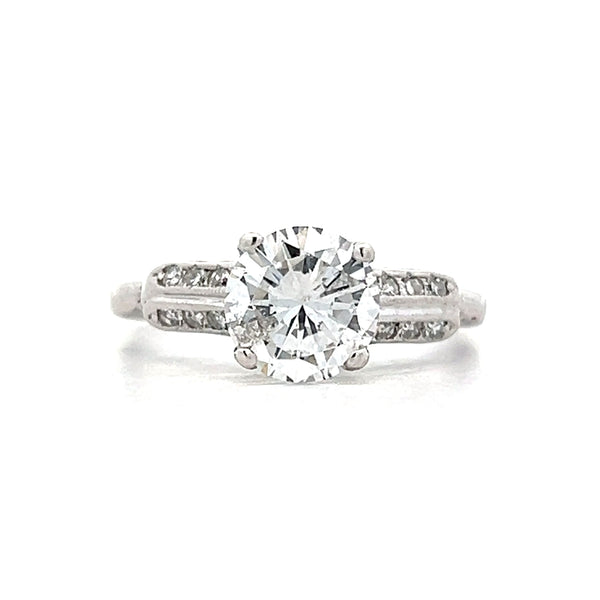 Antique Art Deco Engagement Ring Platinum
