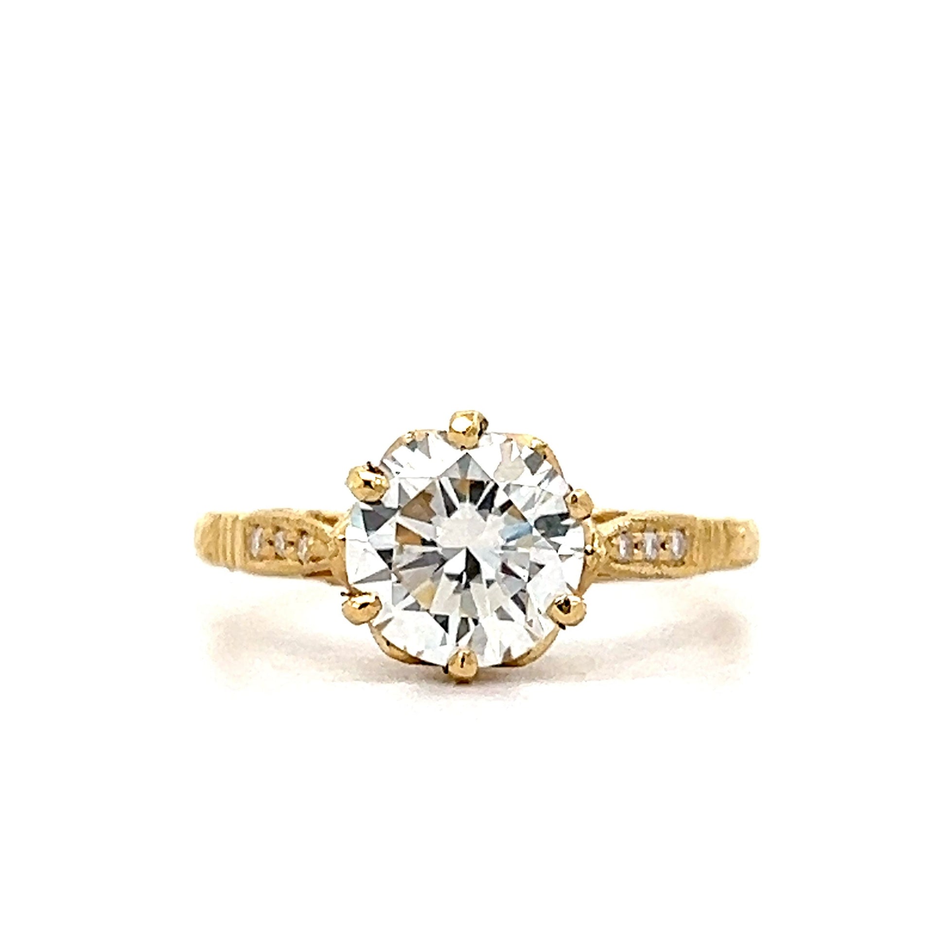 1.53 Diamond Solitaire Engagement Ring in 18k