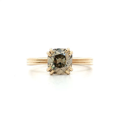 1.59 Old Mine Cushion Diamond Engagement Ring 14k