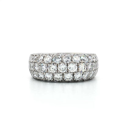 1.71 Pave Diamond Cocktail Ring in 18k/Platinum