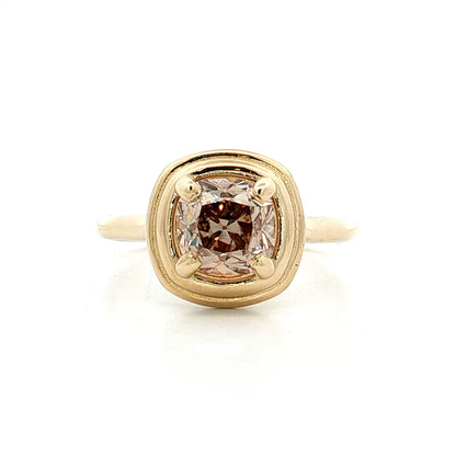 1.72 Old Mine Cushion Diamond Engagement Ring 14k