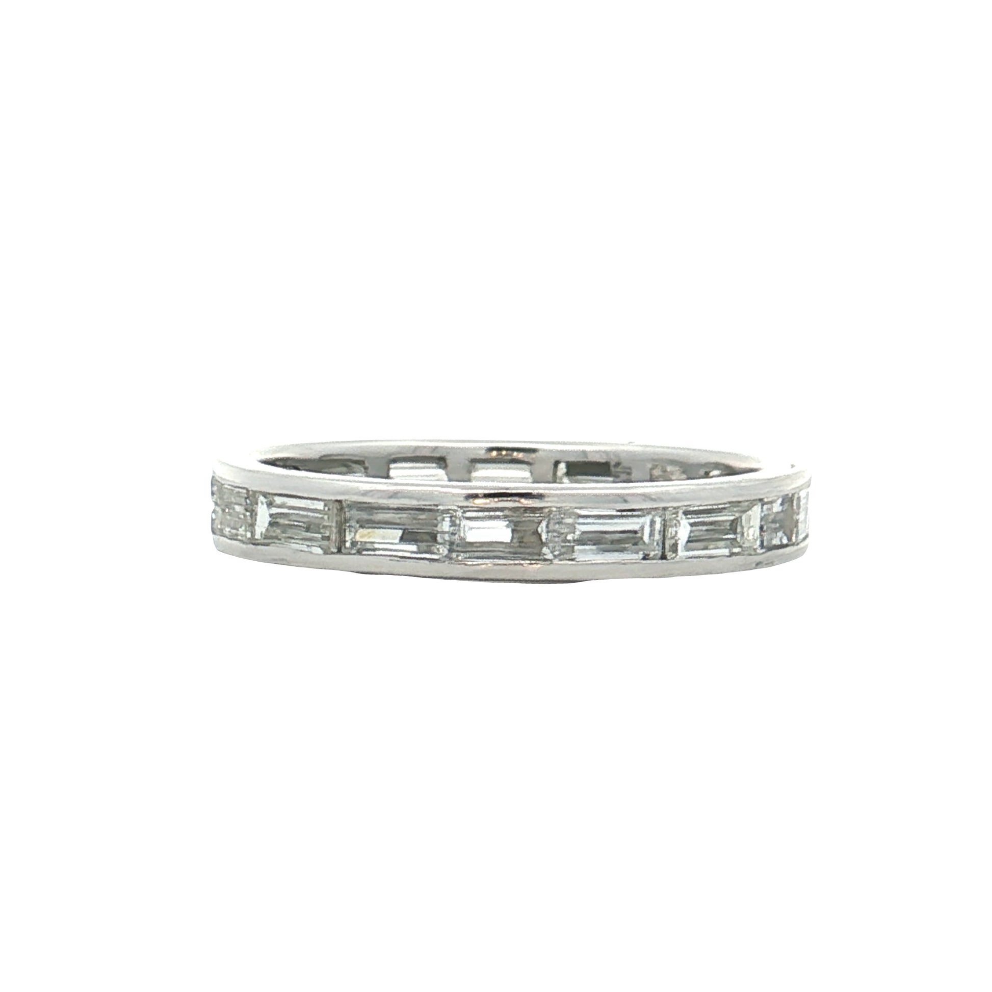 1.75 Baguette Diamond Eternity Band in Platinum