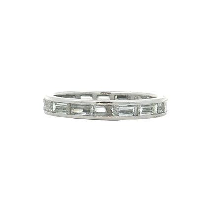 1.75 Baguette Diamond Eternity Band in Platinum