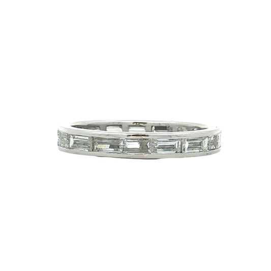 1.75 Baguette Diamond Eternity Band in Platinum