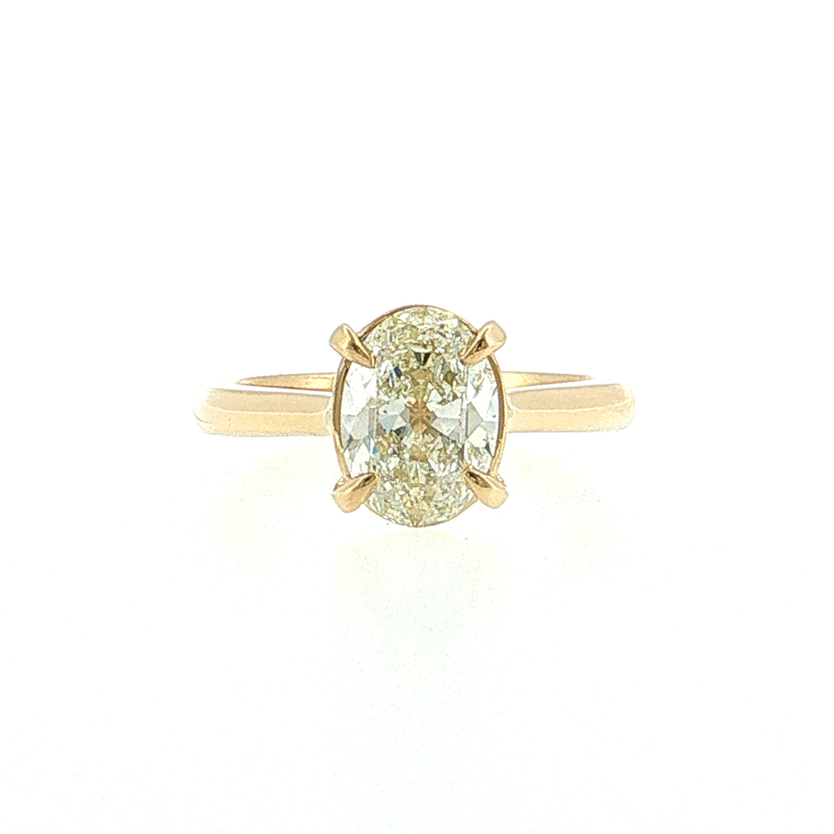 1.76 GIA Oval Diamond Engagement Ring 14k