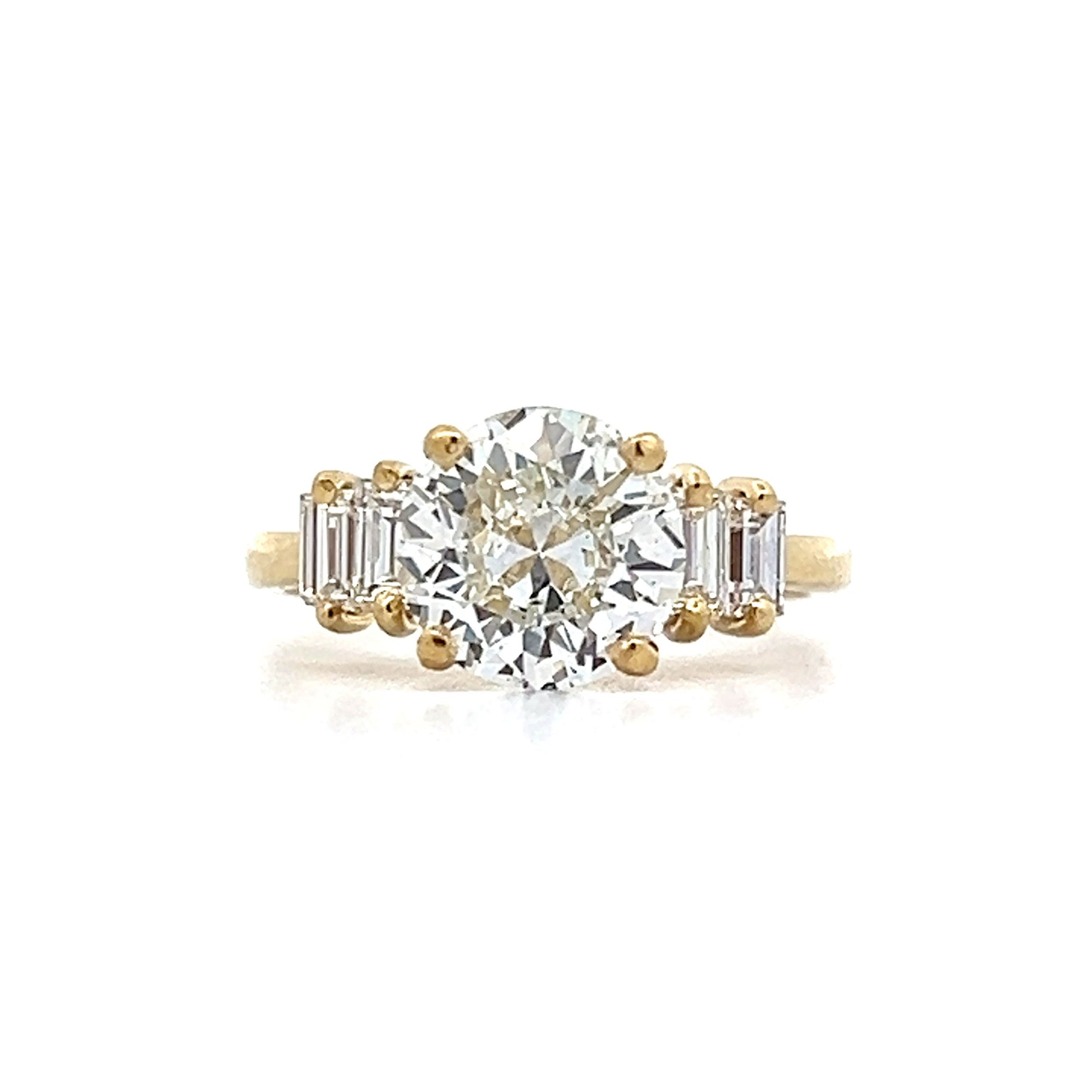 1.78 Round Brilliant Diamond Engagement Ring in 14k