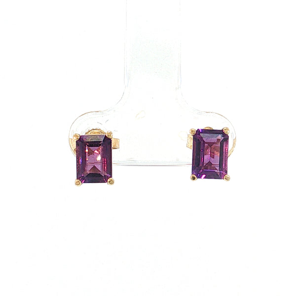 Amethyst Stud Earrings