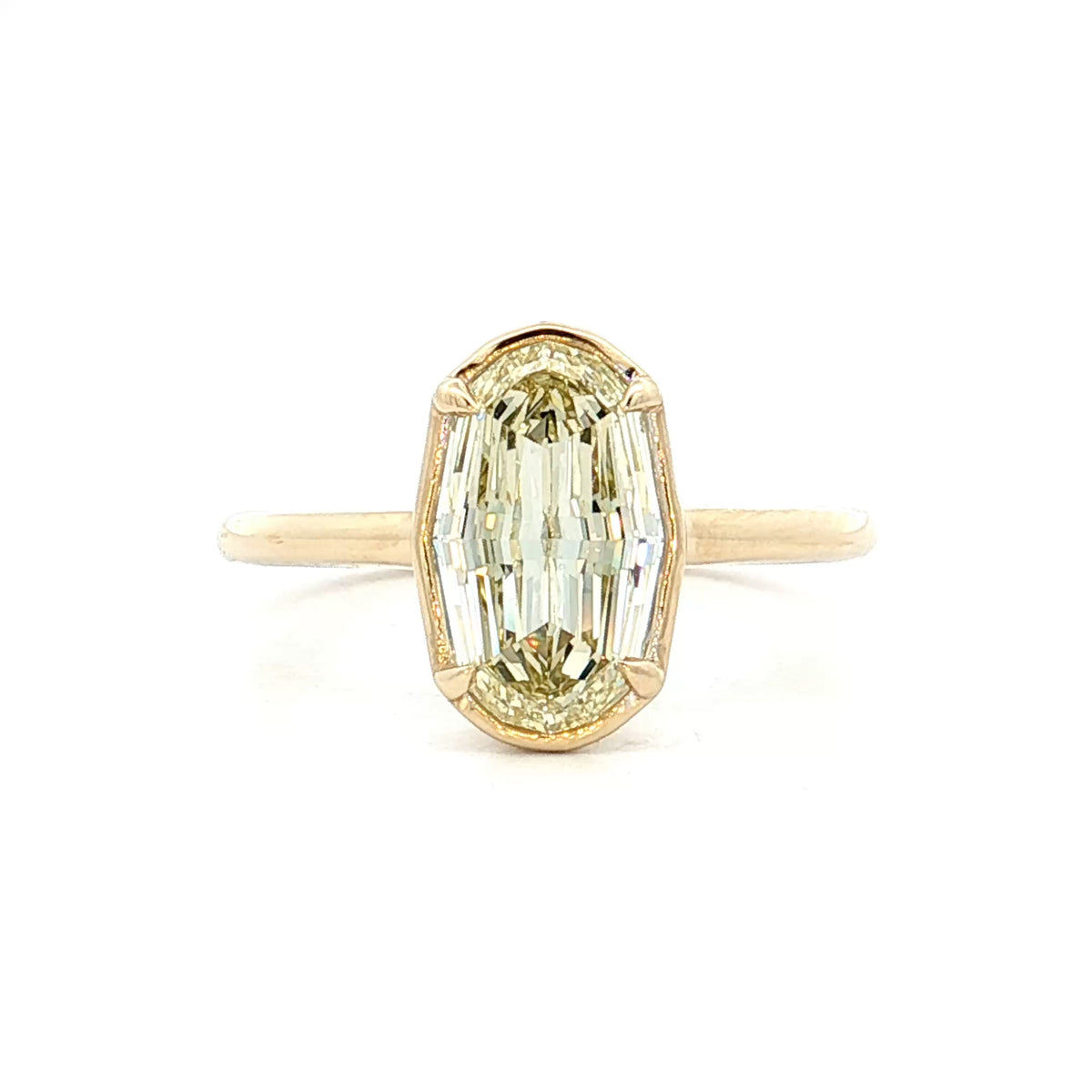 1.80 GIA Oval Step Cut Diamond Engagement Ring 14k – Filigree Jewelers