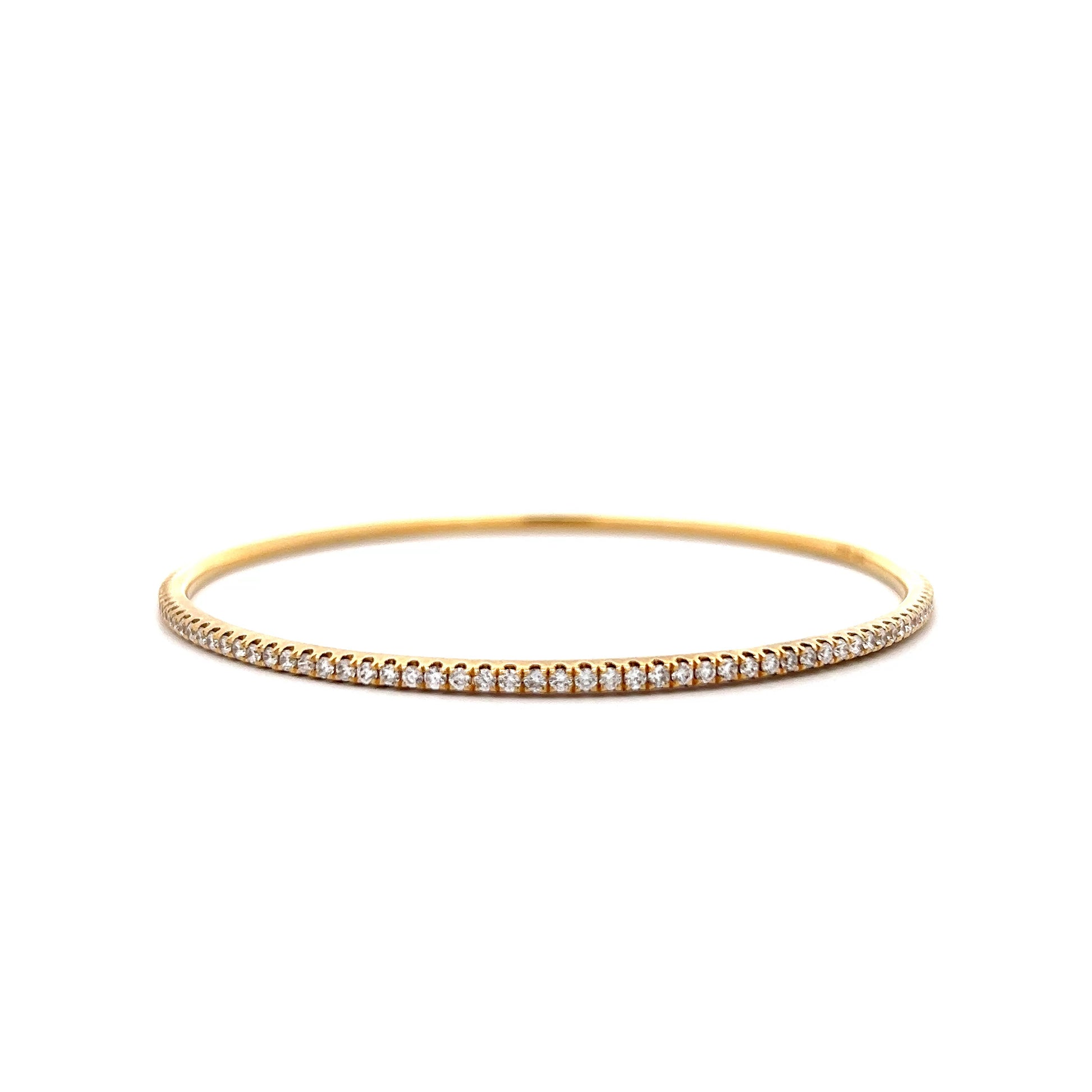 1.90 Odelia Diamond Bangle Bracelet 18k Yellow Gold