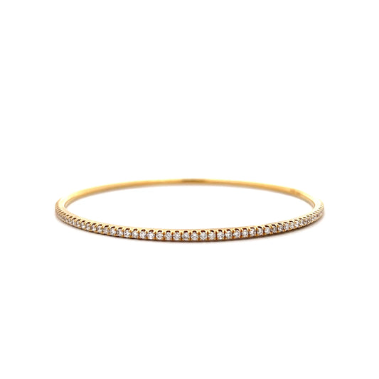 1.90 Odelia Diamond Bangle Bracelet 18k Yellow Gold