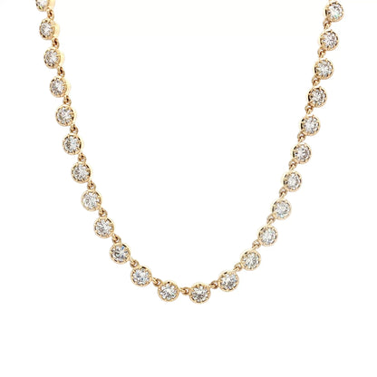 11.92 Diamond Statement Necklace in 18k Yellow Gold