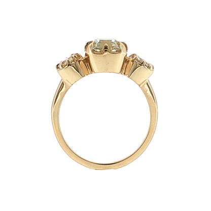 2.01 GIA Old Mine Cushion Diamond Engagement Ring 14k