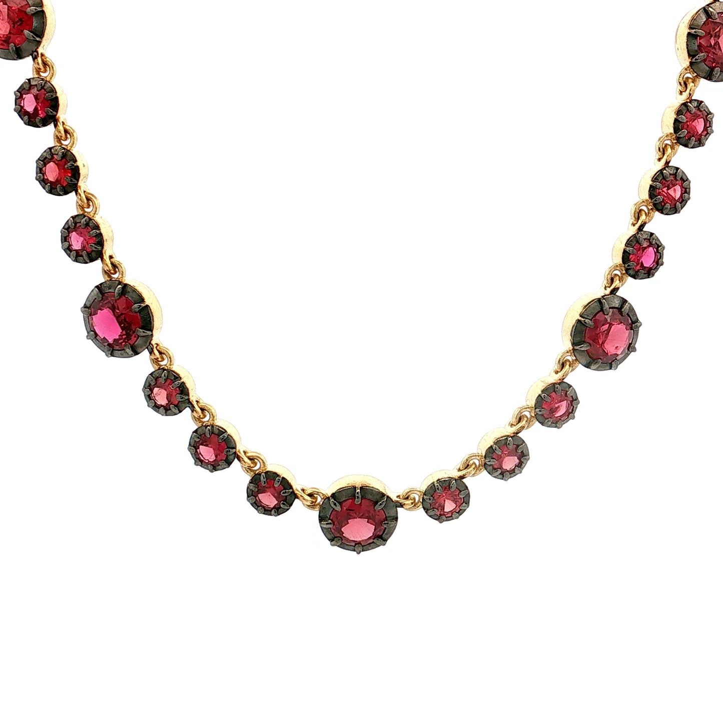 14.35 Ruby Necklace 18k Yellow Gold