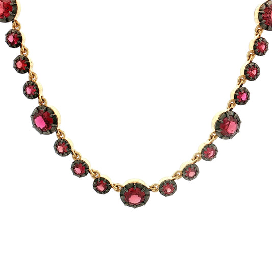 14.35 Ruby Necklace 18k Yellow Gold