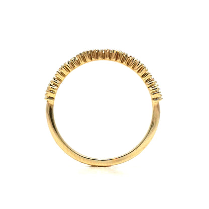 .25 Diamond Baguette Wedding Band in 14k Yellow Gold