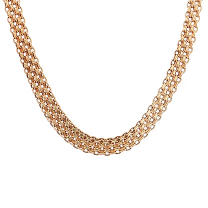 16" Mesh Collar Necklace in 14k Yellow Gold