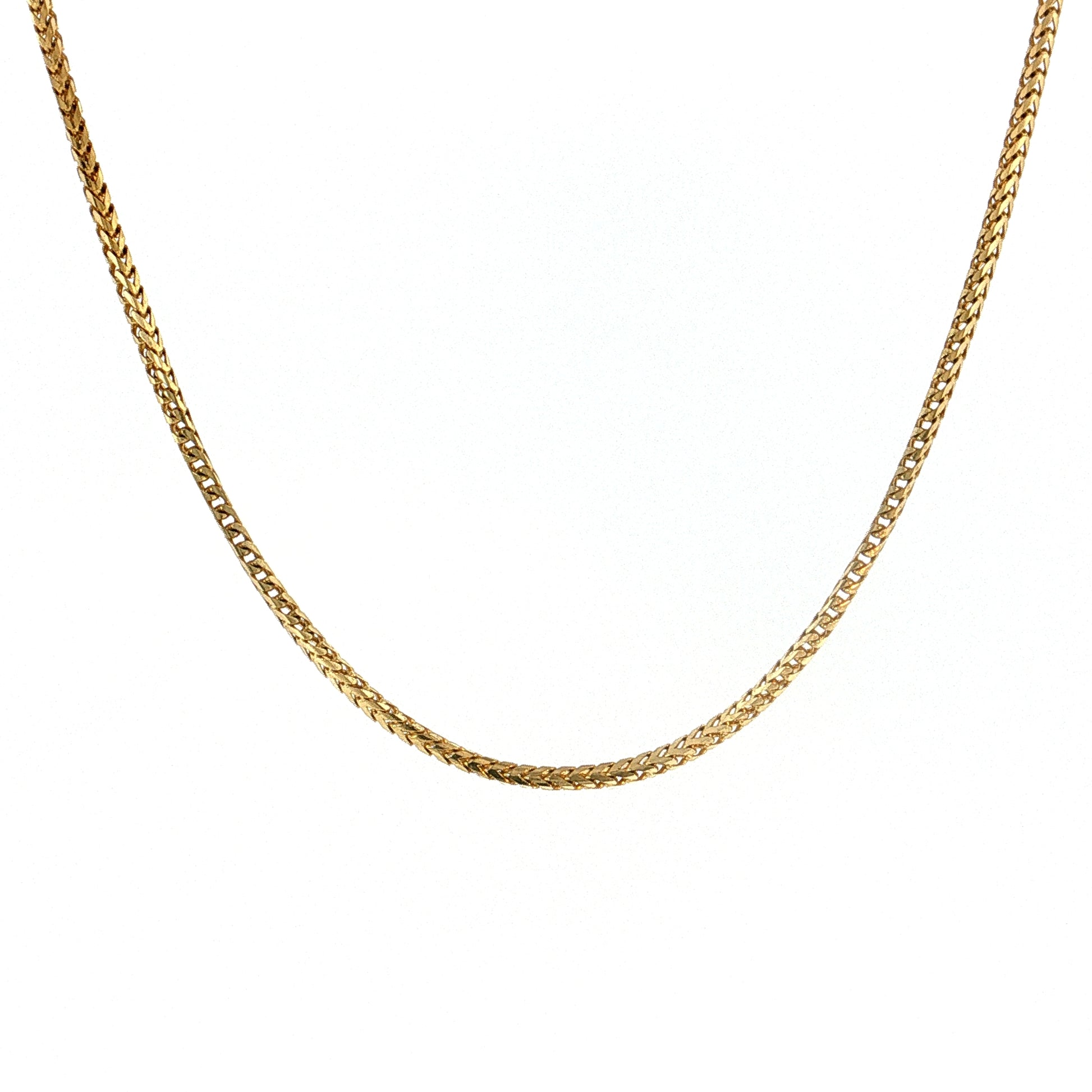 16" Snake Chain Necklace 14k Yellow Gold